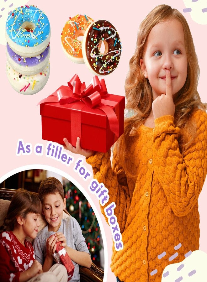 Jerify 72 Pcs Donut Stress Balls Foam Donut Party Favors 1.97 Inch Fake Donuts Slow Rising Toys Rainbow Stress Relief for Party Decoration Birthday Games Supplies, 8 Colors - Image 5